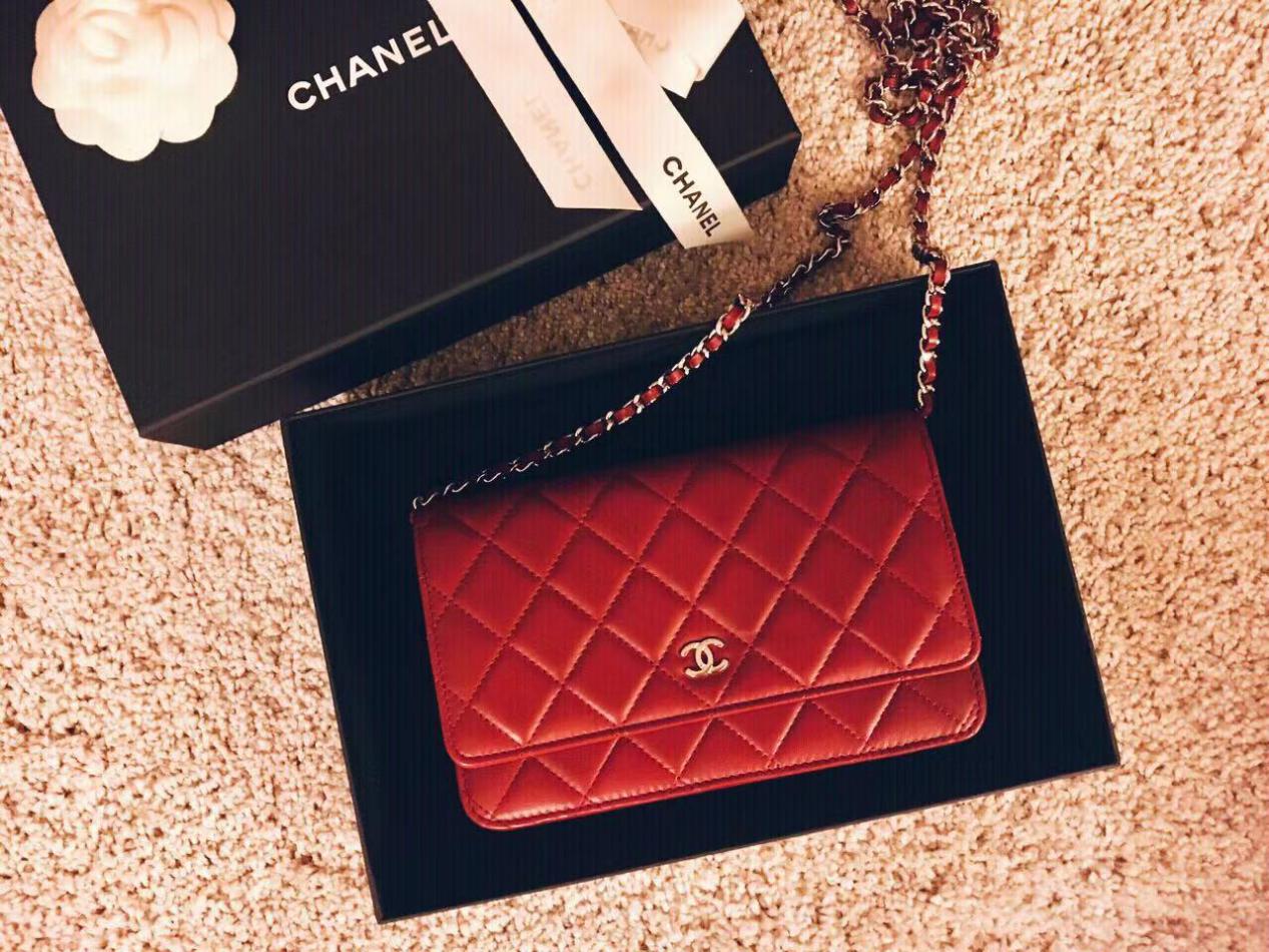 Chanel/香奈儿 2018年新款woc链条斜挎包 四色