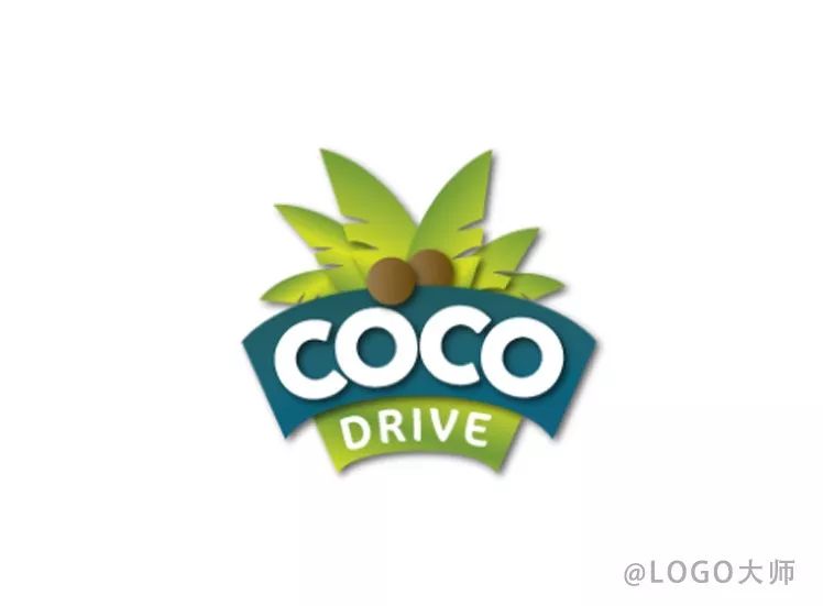 椰子元素主题logo设计合集鉴赏!