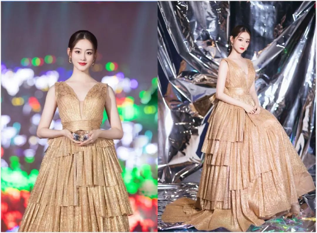 星光大赏女星造型解析,热巴纱裙大秀身材,赵丽颖v领彰显女人味_天辰