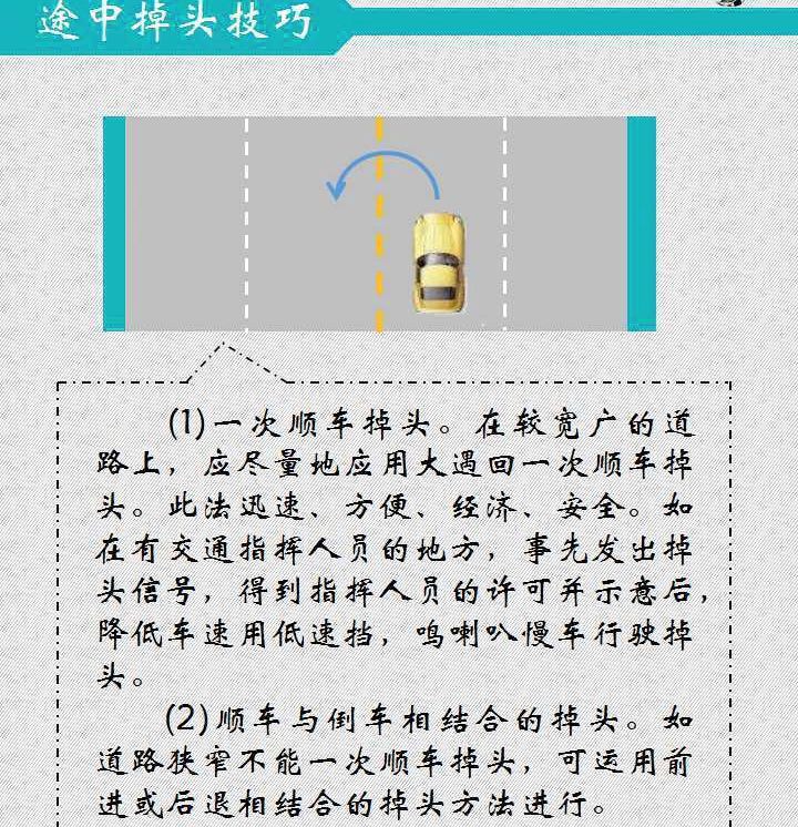 get这份汽车掉头技巧,让你不再莫名扣分!