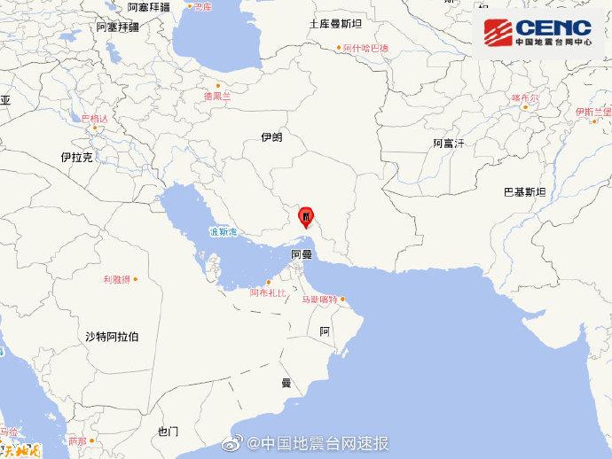 伊朗南部发生5.1级地震震源深度10千米