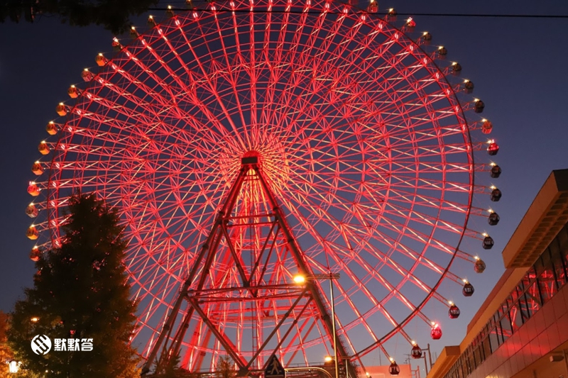 原创世界级的巨型摩天轮,要观大阪夜景就去「天保山摩天轮!