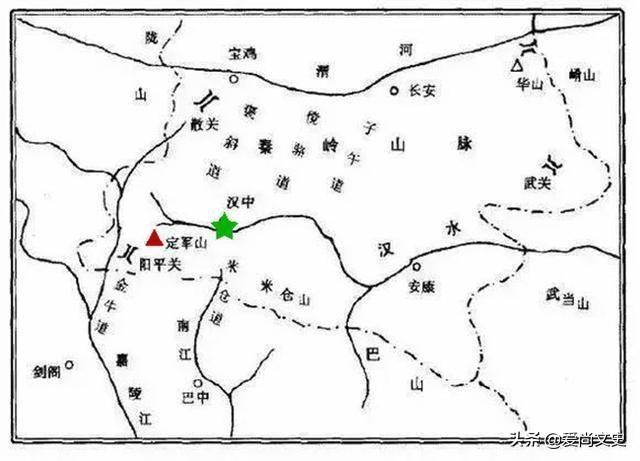 汉中形式图导语:定军山一战,是三国时期的著名战役,也是刘备入驻汉中