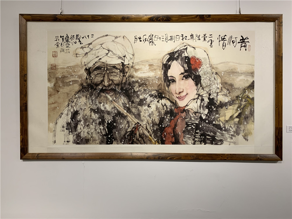 著名画家梁岩画展在东湖艺术馆开幕