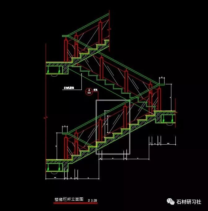 99的石材人都需要的楼梯cad节点图合集