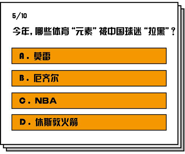 「澎湃新闻」这套《2019真假体育迷测试卷》，想拿满分太“楠”了