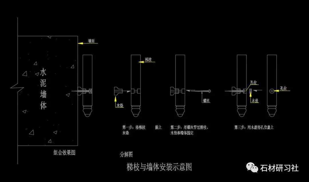 99的石材人都需要的楼梯cad节点图合集