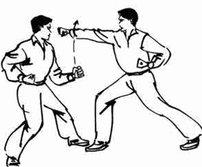 一,并步砸拳 二,弓步架冲拳