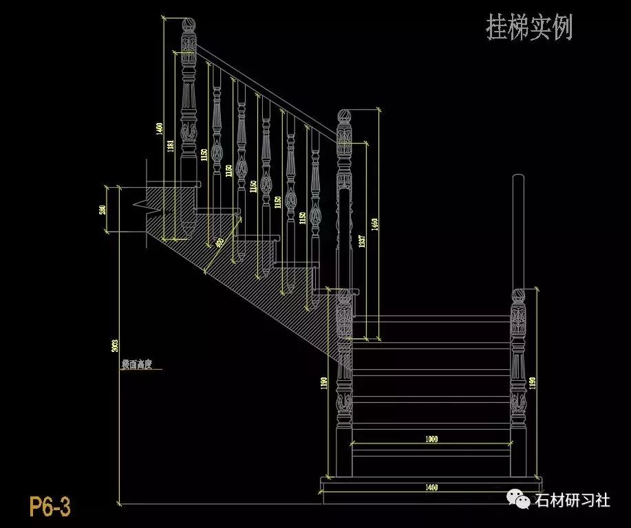 99的石材人都需要的楼梯cad节点图合集