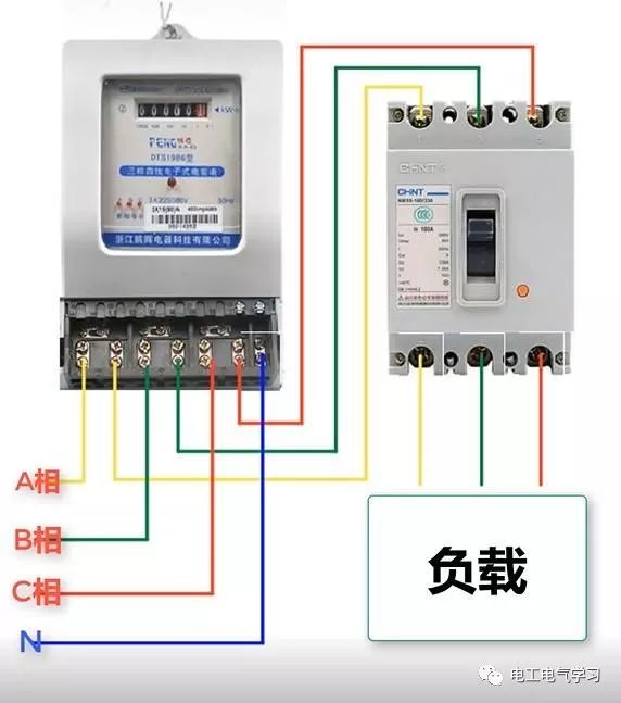 其接线如图所示 三相三线互感式接线示意图 智能电表既然可以远程控制