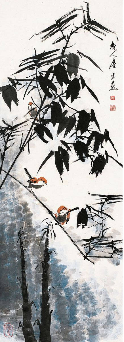海派画家四大名旦之一唐云花鸟画
