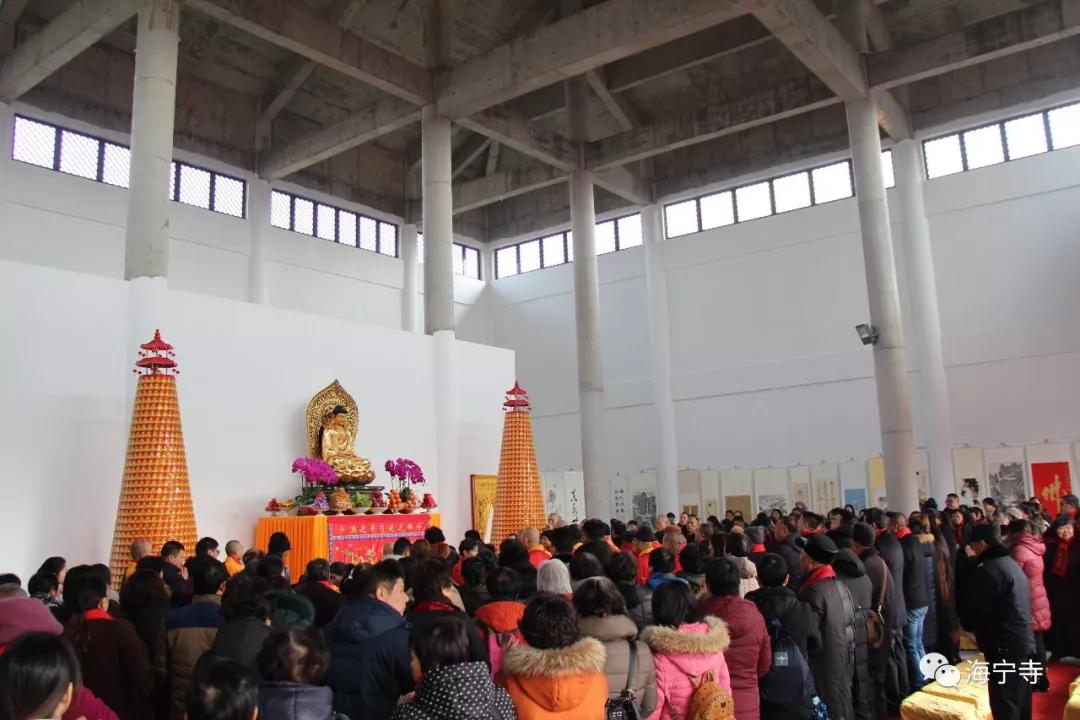 海门市开福寺大雄宝殿落成庆典暨海宁寺,开福寺书画作品展活动圆满