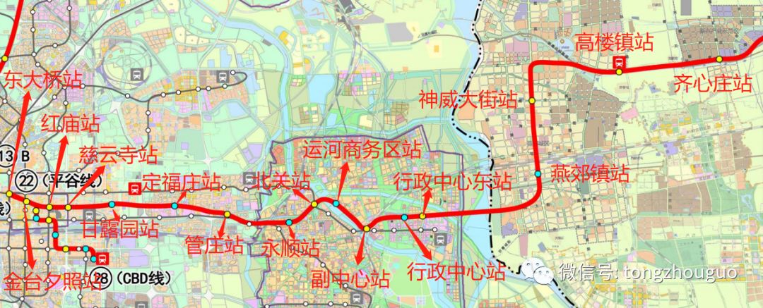 动作真快燕郊各个地铁站及线路位置地图已更新