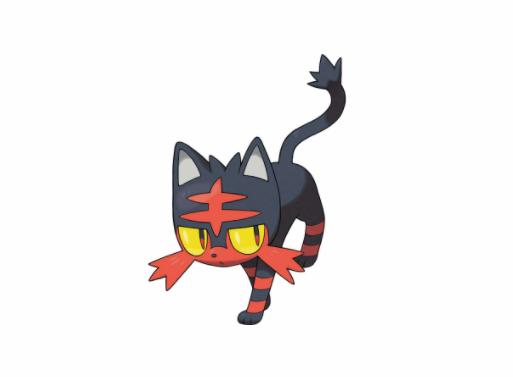 因为外观上来源于现实世界的猫,所以火斑喵被分类为火猫宝可梦(前面