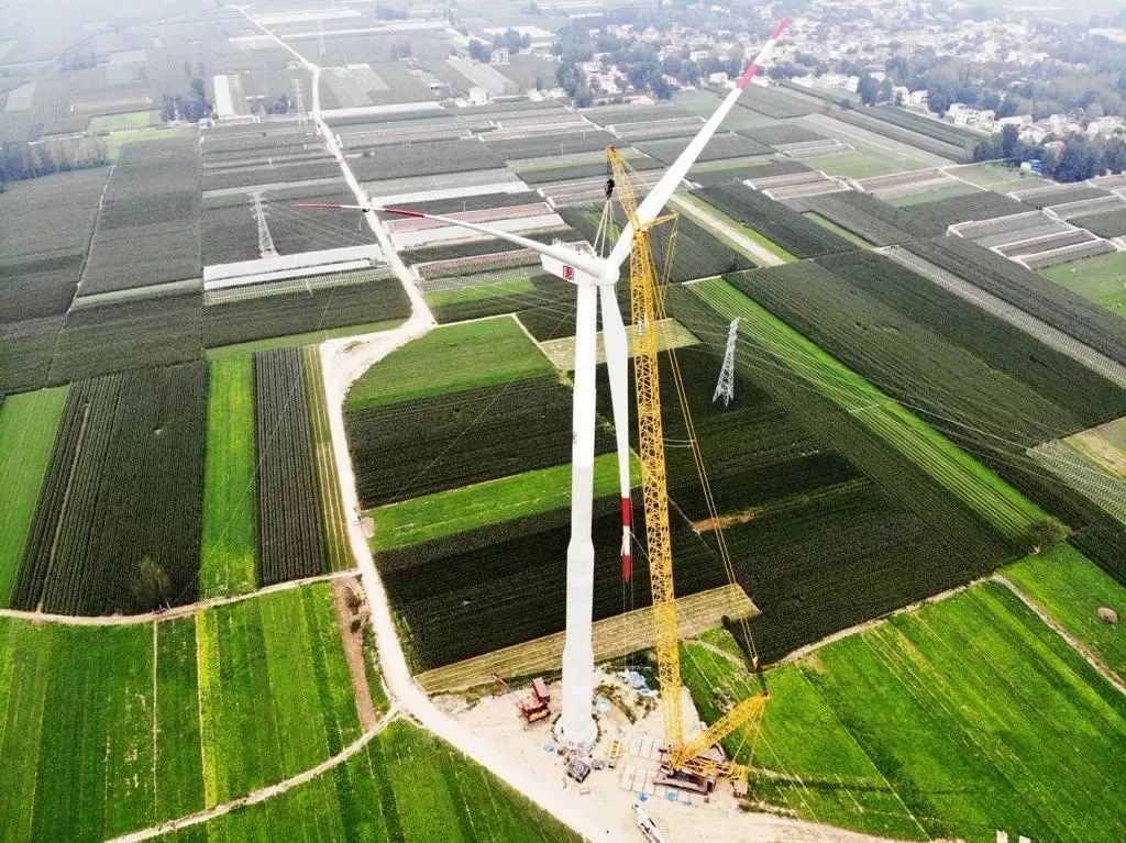 中核机械滑县风电项目部圆满完成大唐滑县枣村300mw风电场工程首台120