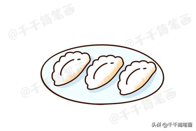 2020鼠年元旦新年简笔画过年习俗美食元素收藏起来用得上