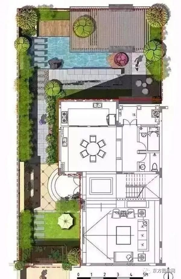 20套别墅庭院设计布局图分享,快速get庭院布局方法