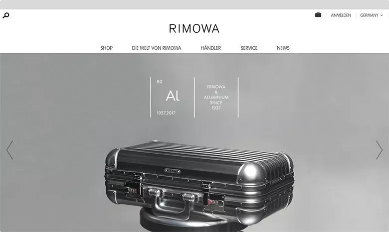 作为品牌形象的一部分,rimowa的标志和字母组合将同时配合其他一系列