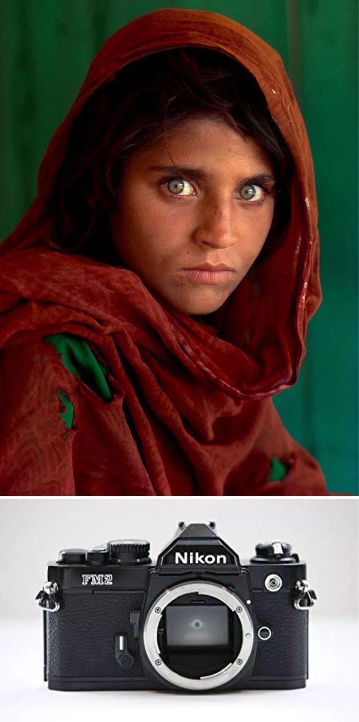 《阿富汗少女,steve mccurry,1984 nikon fm2布朗使用日本生产的