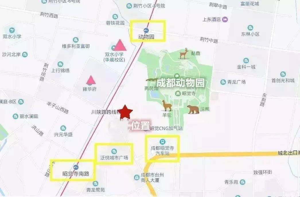 西南地区最大的动物园——成都动物园, 新北天地商贸旅游发展区