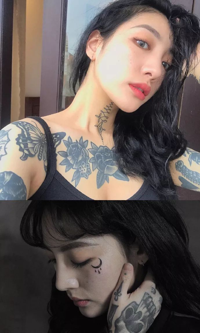 坐拥 11w  粉丝的韩国女纹身师 nini , (instagram:tattooist_nini).