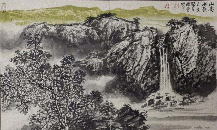 中国画名家画家牧青山水画欣赏