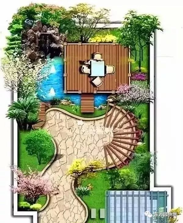 20套别墅庭院设计布局图分享,快速get庭院布局方法