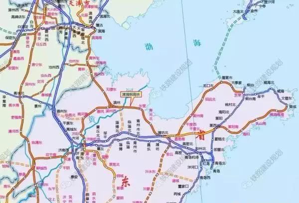 津潍烟高铁线路走向示意图根据规划,到2030年,全省快速铁路通车里程将