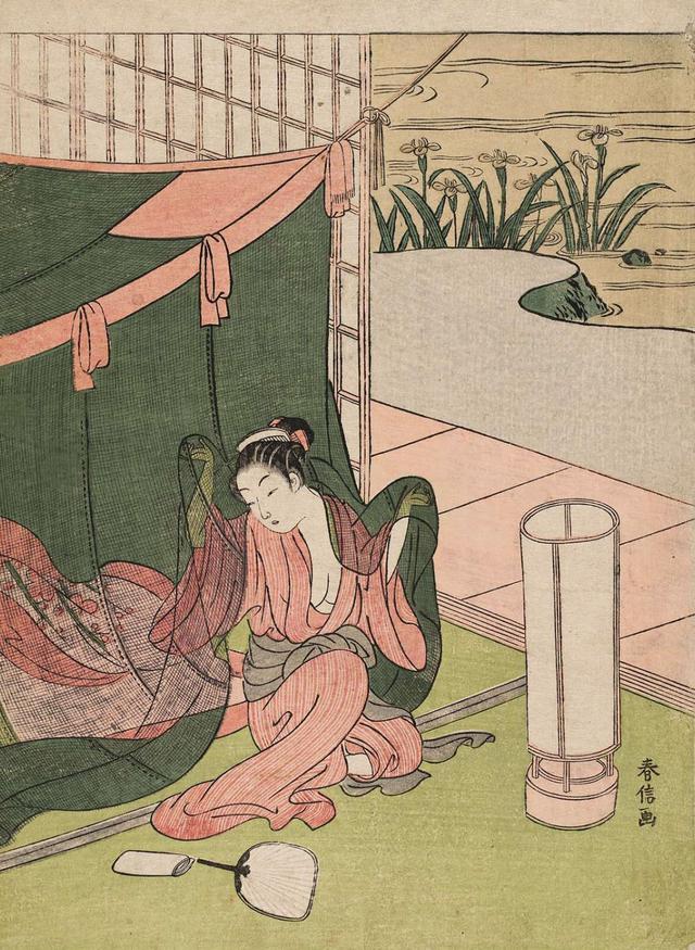 日本浮世绘女人图铃木春信