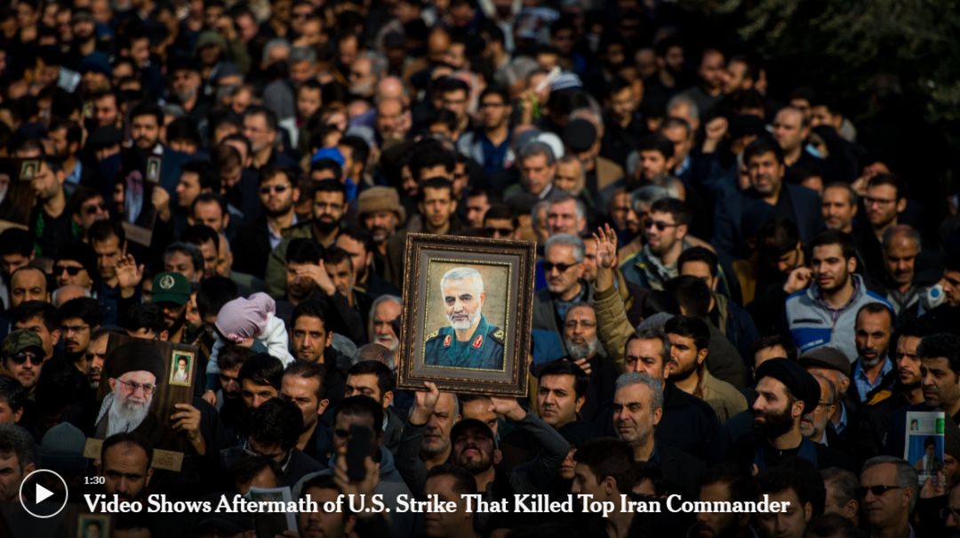 川普下令 伊朗二号人物被击毙 美国各大城市严