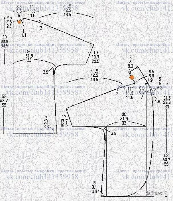 大衣,外套,衬衫等60张实用款式的裁剪图整理