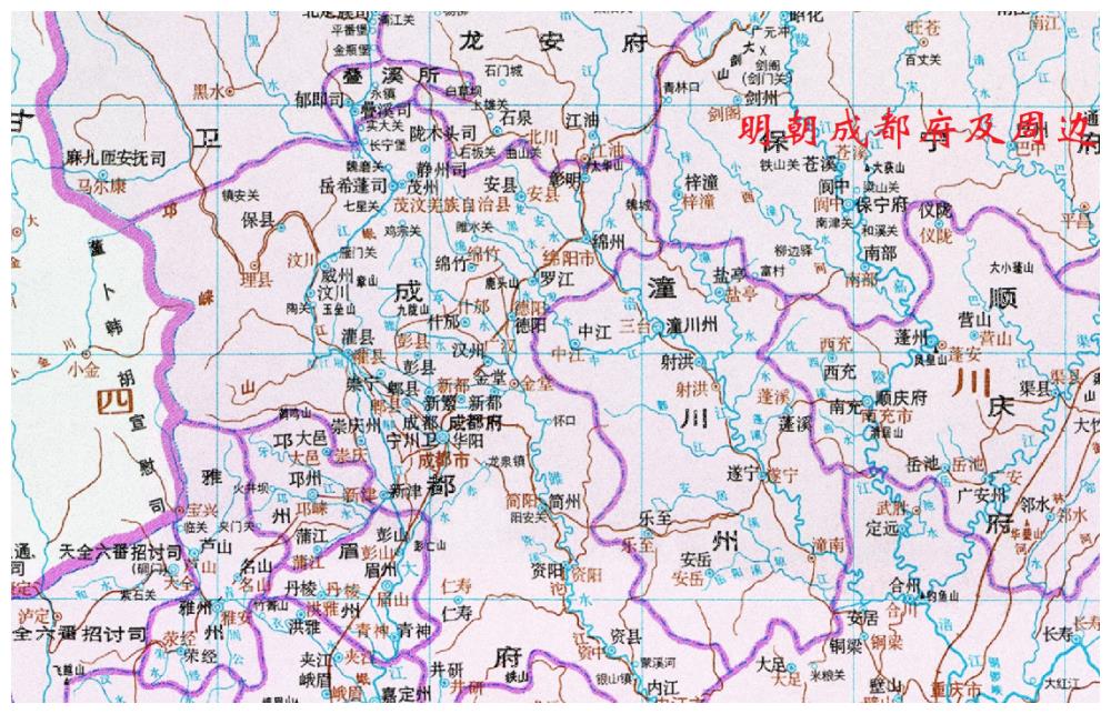 清朝时期,四川九大直隶州,现仅三个为地级市