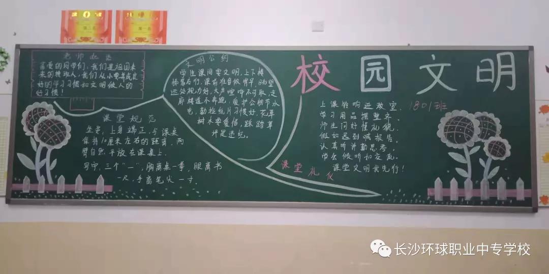 首页 手抄报简笔画 关于校园文黑板报  蓝色卡通文明出行 校园学生