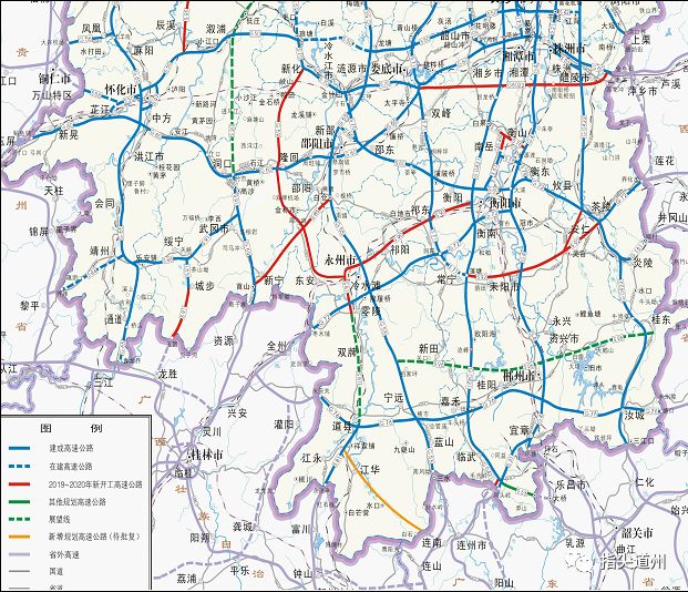 重磅:道县~江华~连州高速首次出现在湖南省交通运输厅官网规划图上