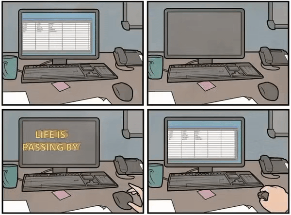 itotii 冷幽默插画:人生好玩 有时也丧