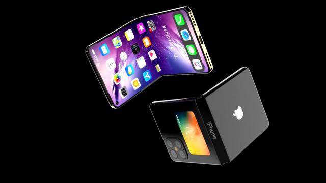 2020年折叠iphone概念图:两块屏幕刘海没了,后置摄像头也升级了