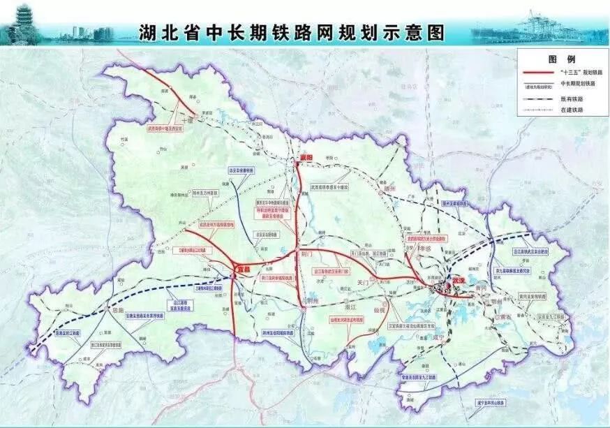 武黄,武冈,汉孝之后的第五条城际铁路,从汉宜线仙桃大福接轨至仙桃
