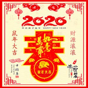 "2020"鼠你好运,大吉大利!微信旺财头像