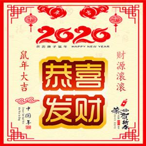 "2020"鼠你好运,大吉大利!微信旺财头像