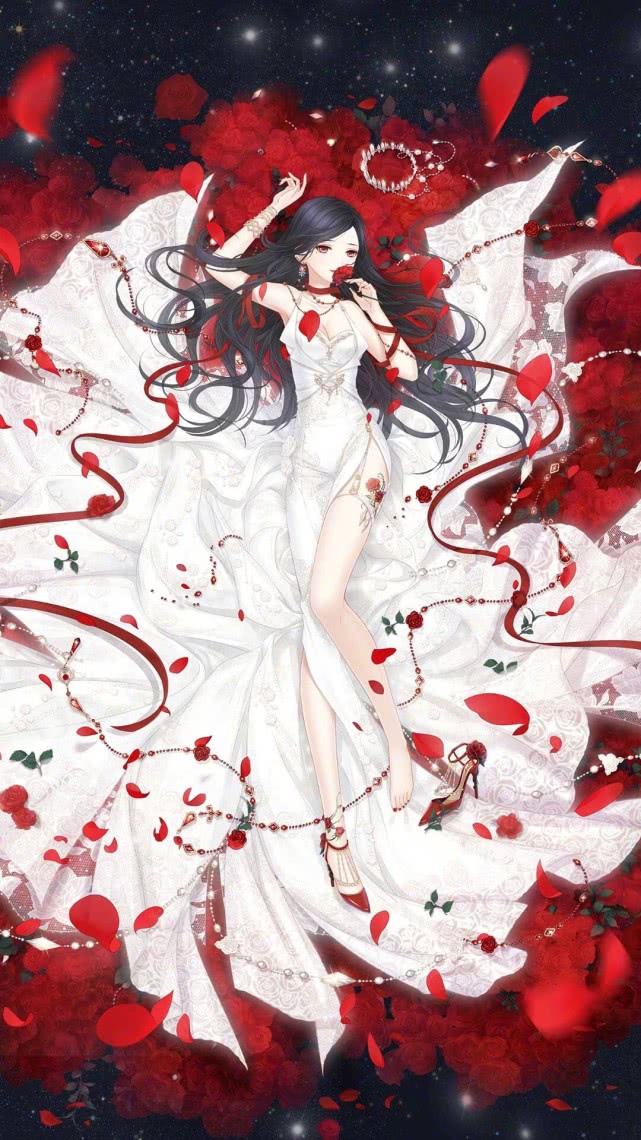奇迹暖暖精美壁纸:心吻之花,缥缈之雪