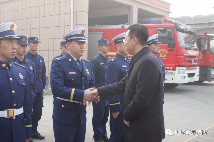 县委办公室主任顾磊, 副县长,公安局长吕克军 等领导同志 莅临莘县