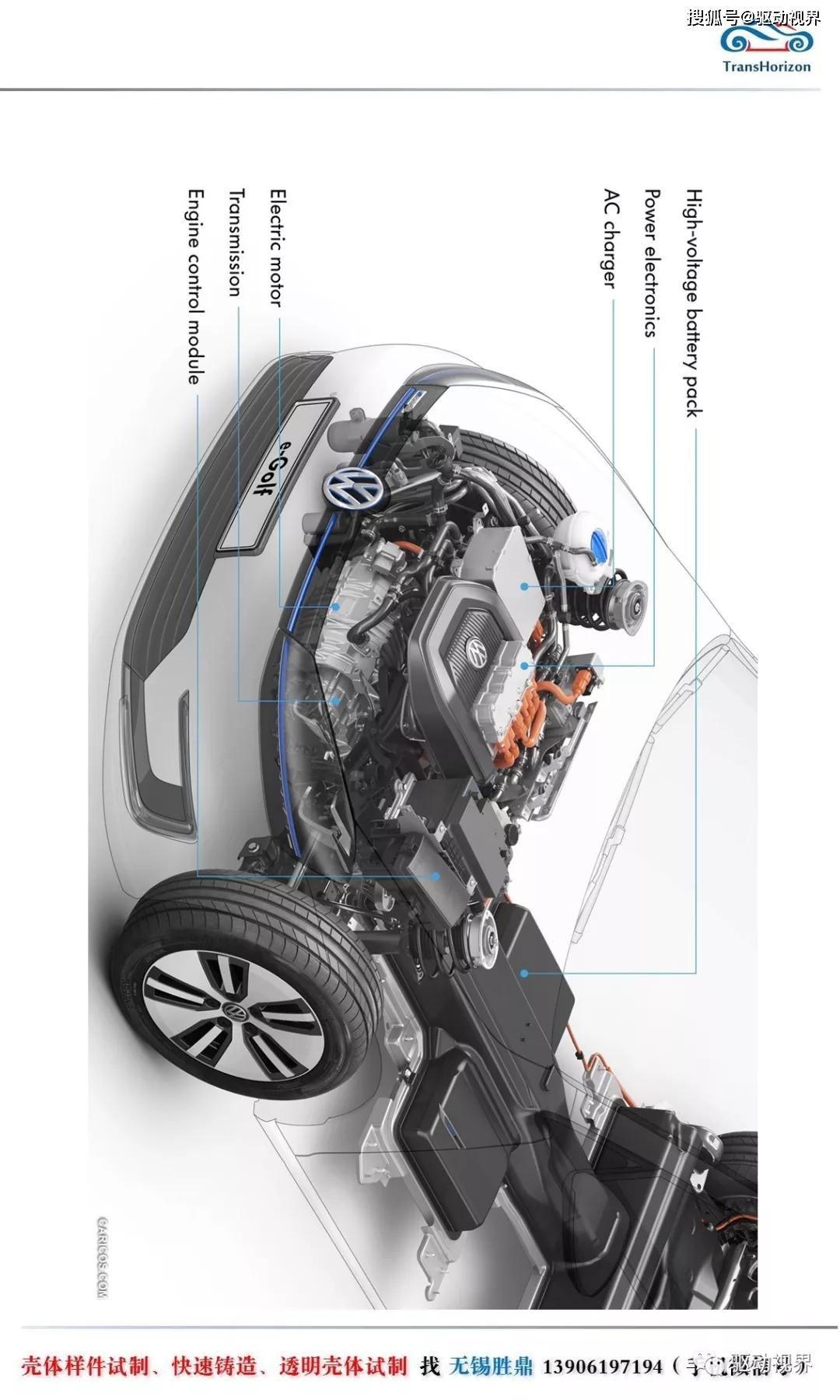 大众e-up电动汽车底盘和传动系结构和功能解析