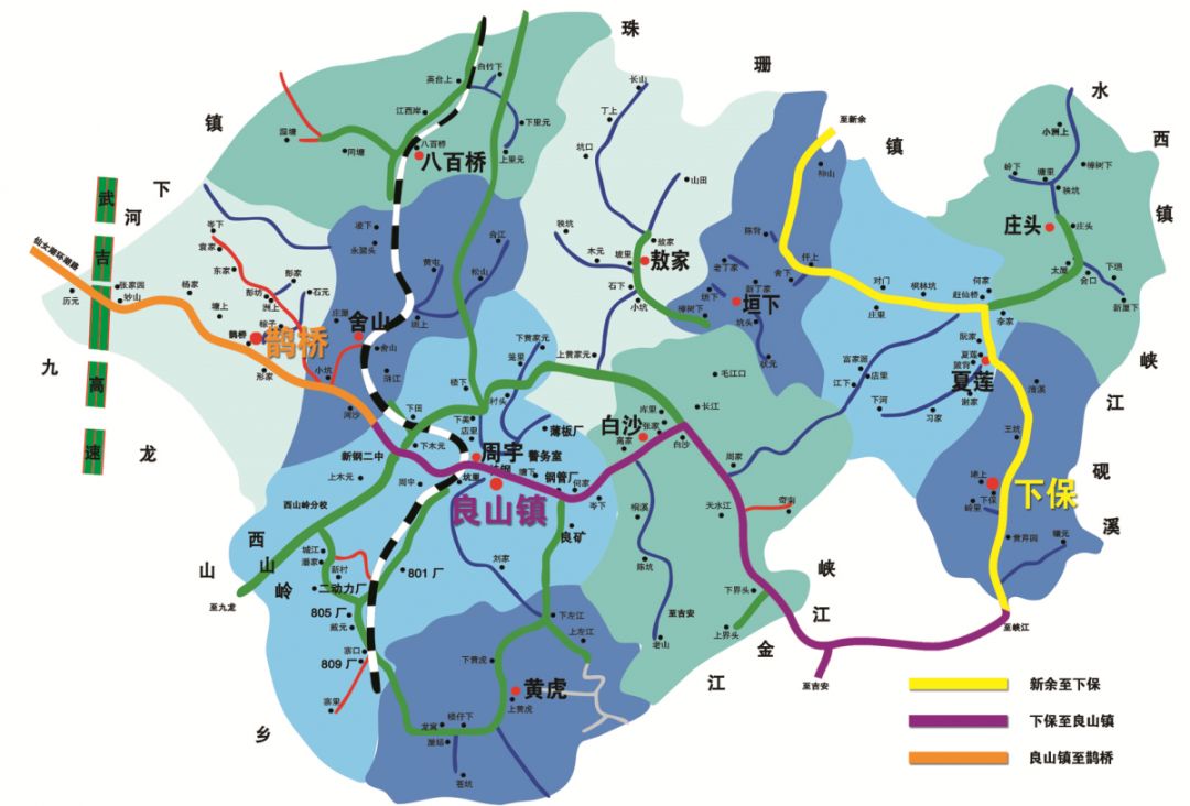 农业户口390户,1211人,与渝水区珠珊镇,高新区水西镇,吉安市峡江县砚