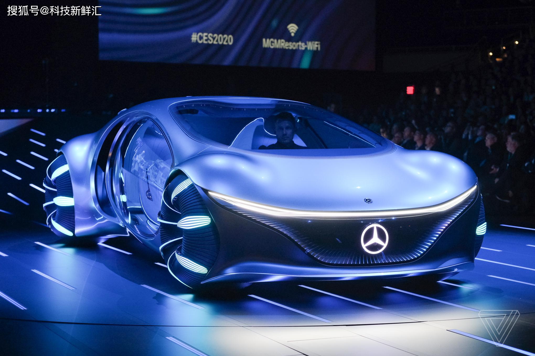 ces2020奔驰发布概念车visionavtr电池采用可降解技术