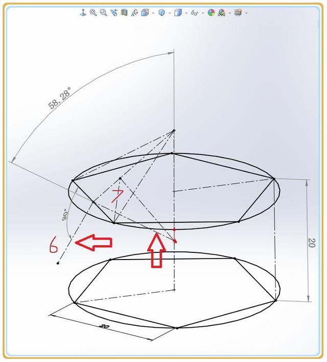 用solidworks建模的20面球体里面用到的3d草图非常难画