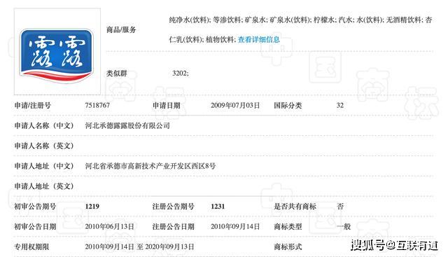 局商标局网站看到，上述注册商标的专用权截止日期分别为2020年和2021年。对于承德露露对备忘录的不
