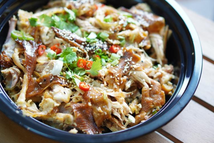 原创湖滨四里藏好料手撕鸡广式豉油鸡佛跳墙鸡饭呷鸡呷饭好呷