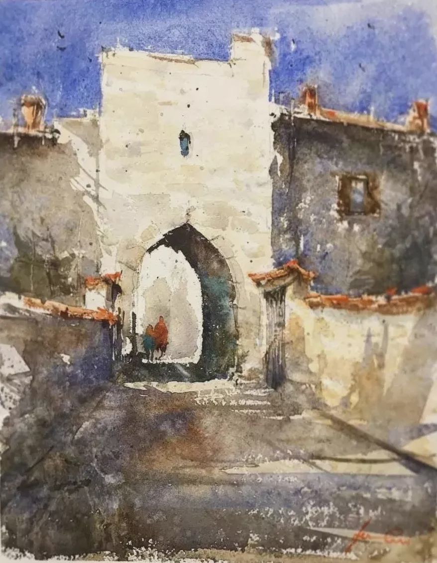 意大利艺术家杰拉米亚·塞里的水彩作品欣赏 