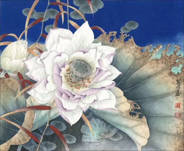 李晓明工笔《千瓣莲》绘制步骤(含文字解析)