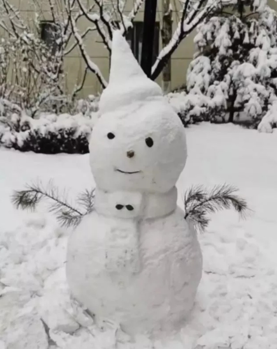 关于下雪山西展开了堆雪人pk大赛各种奇葩造型笑掉大牙